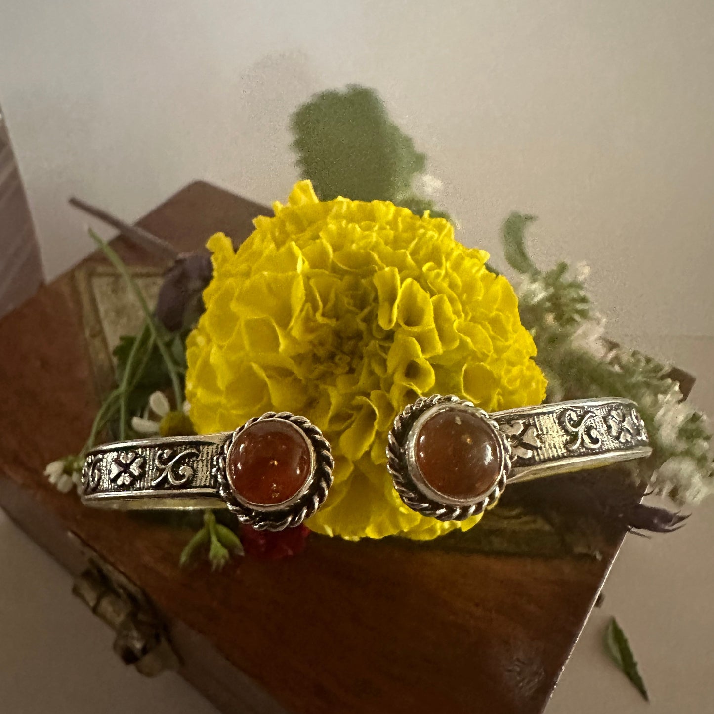 Mother Goddess Whispers Amber Cuff