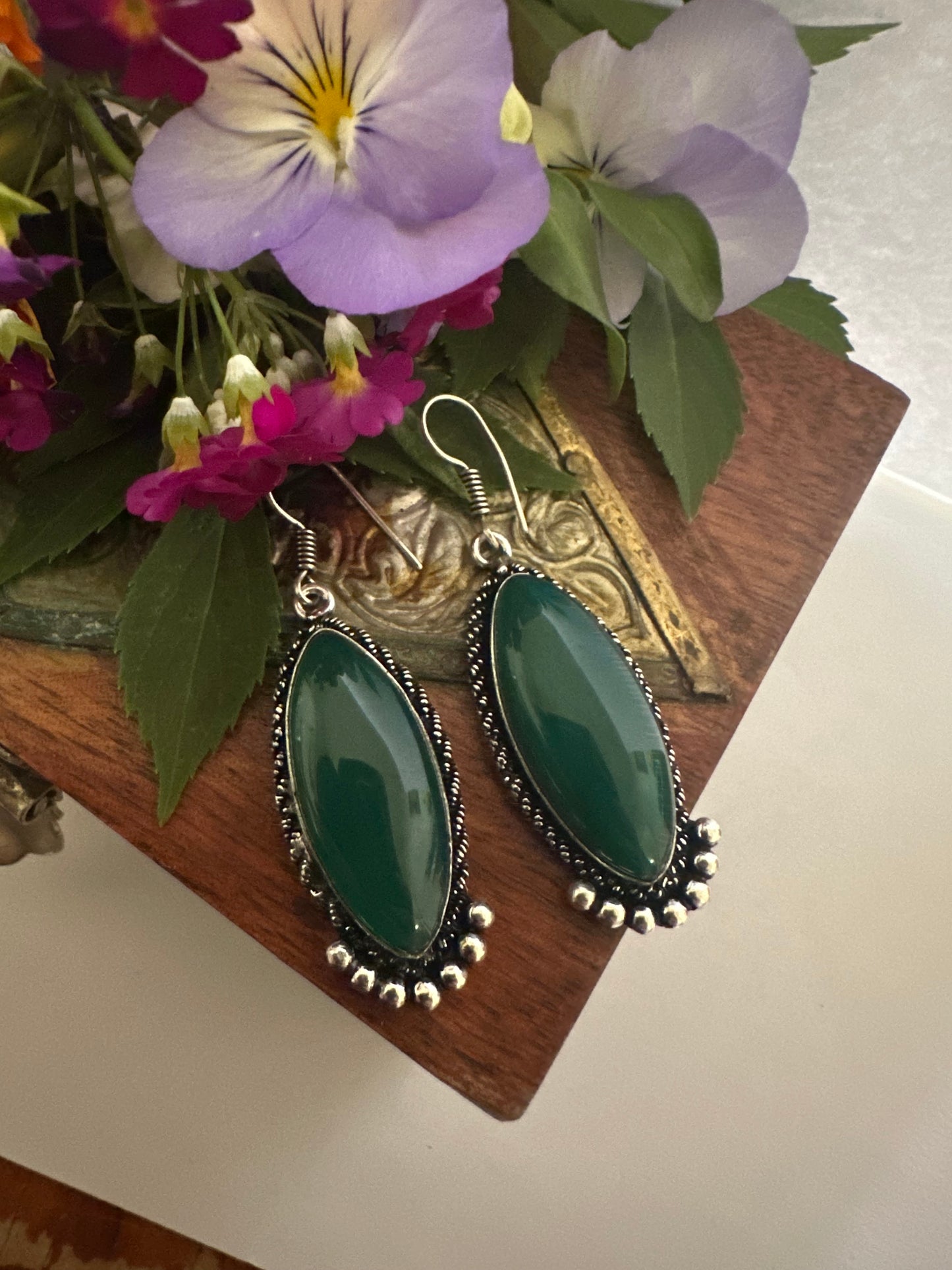 Green Tara Earrings