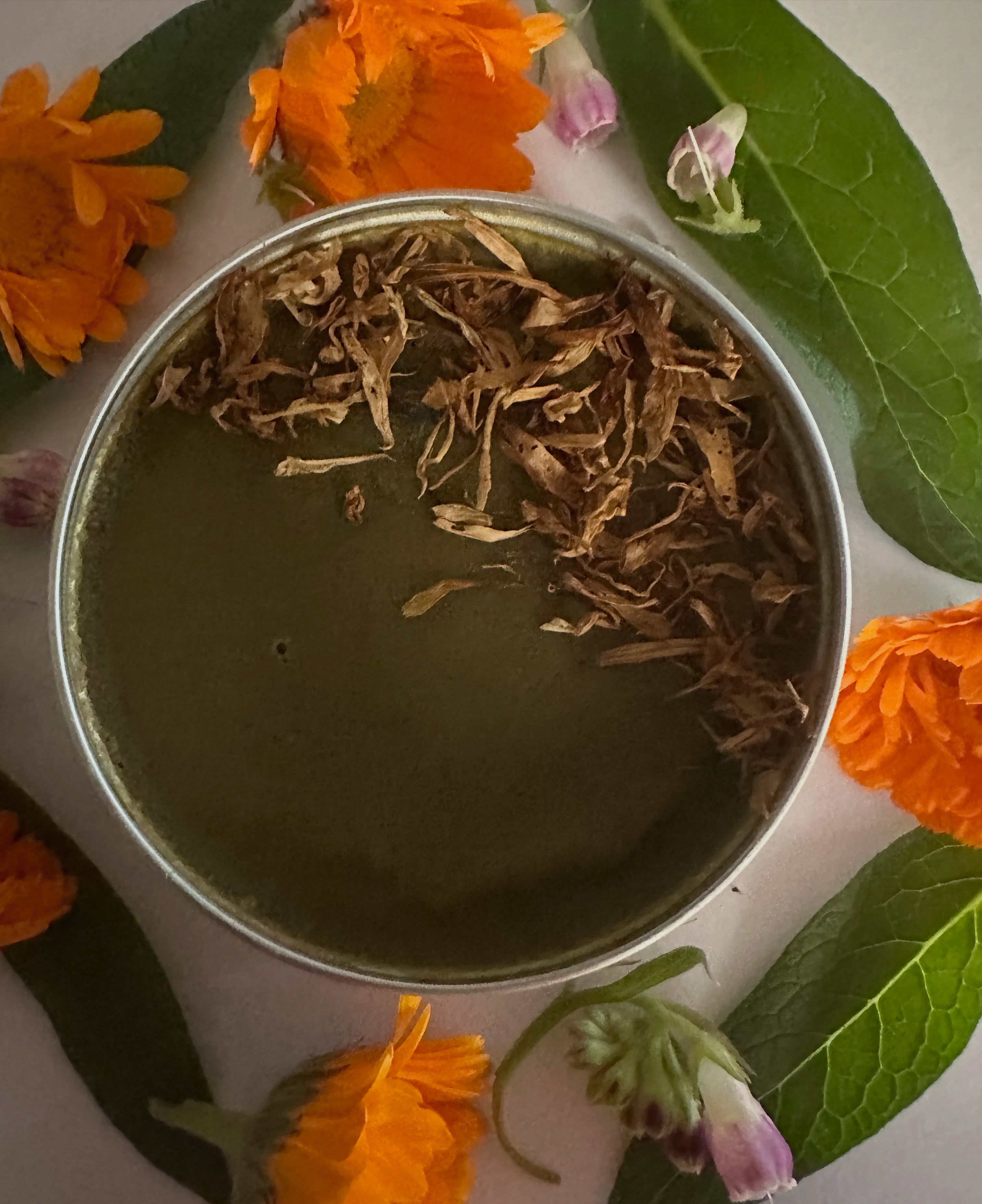 Eiréa is the balm’s guardian Comfrey and Calendula