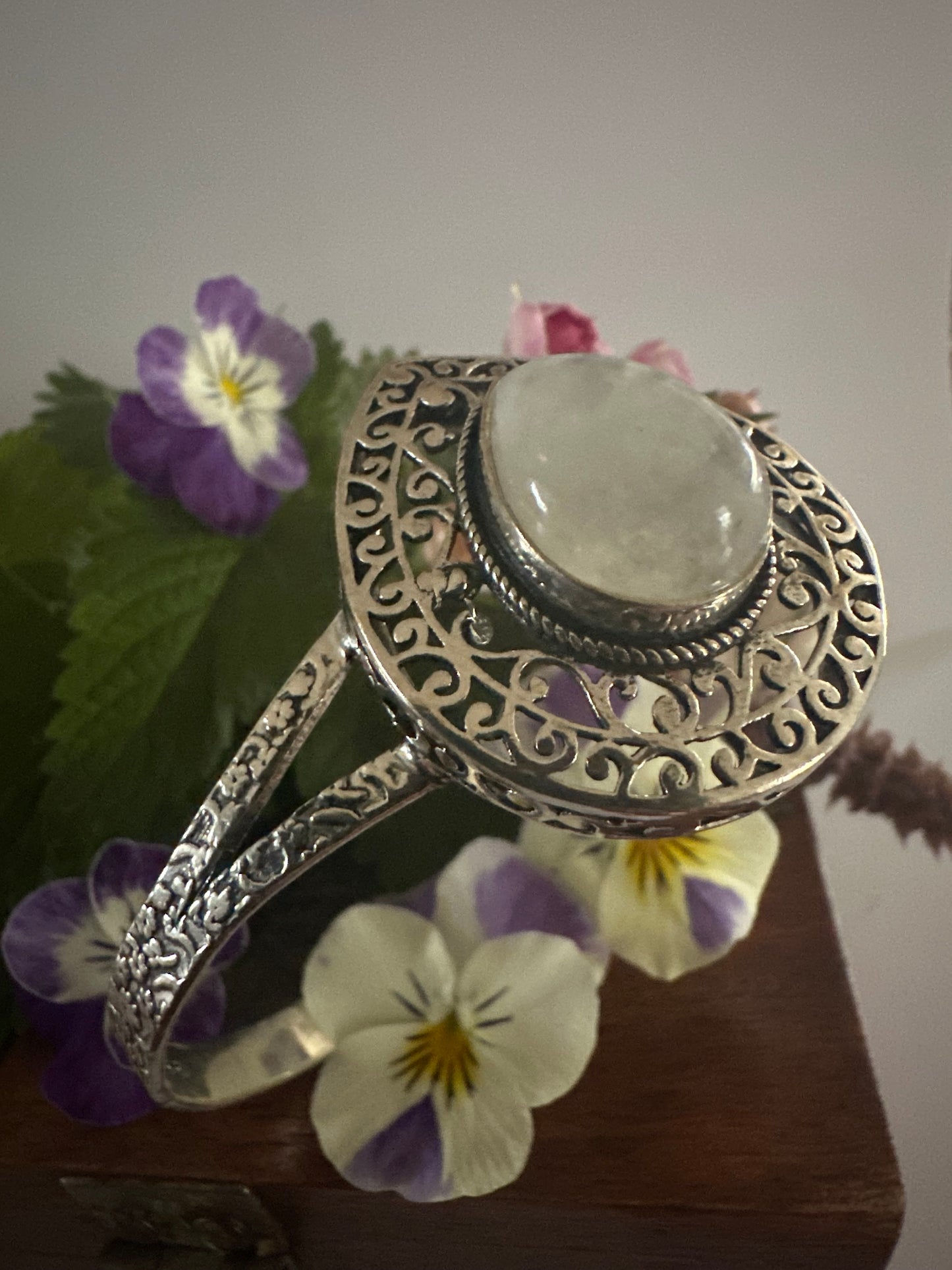 Lady Lunar Moonstone Cuff