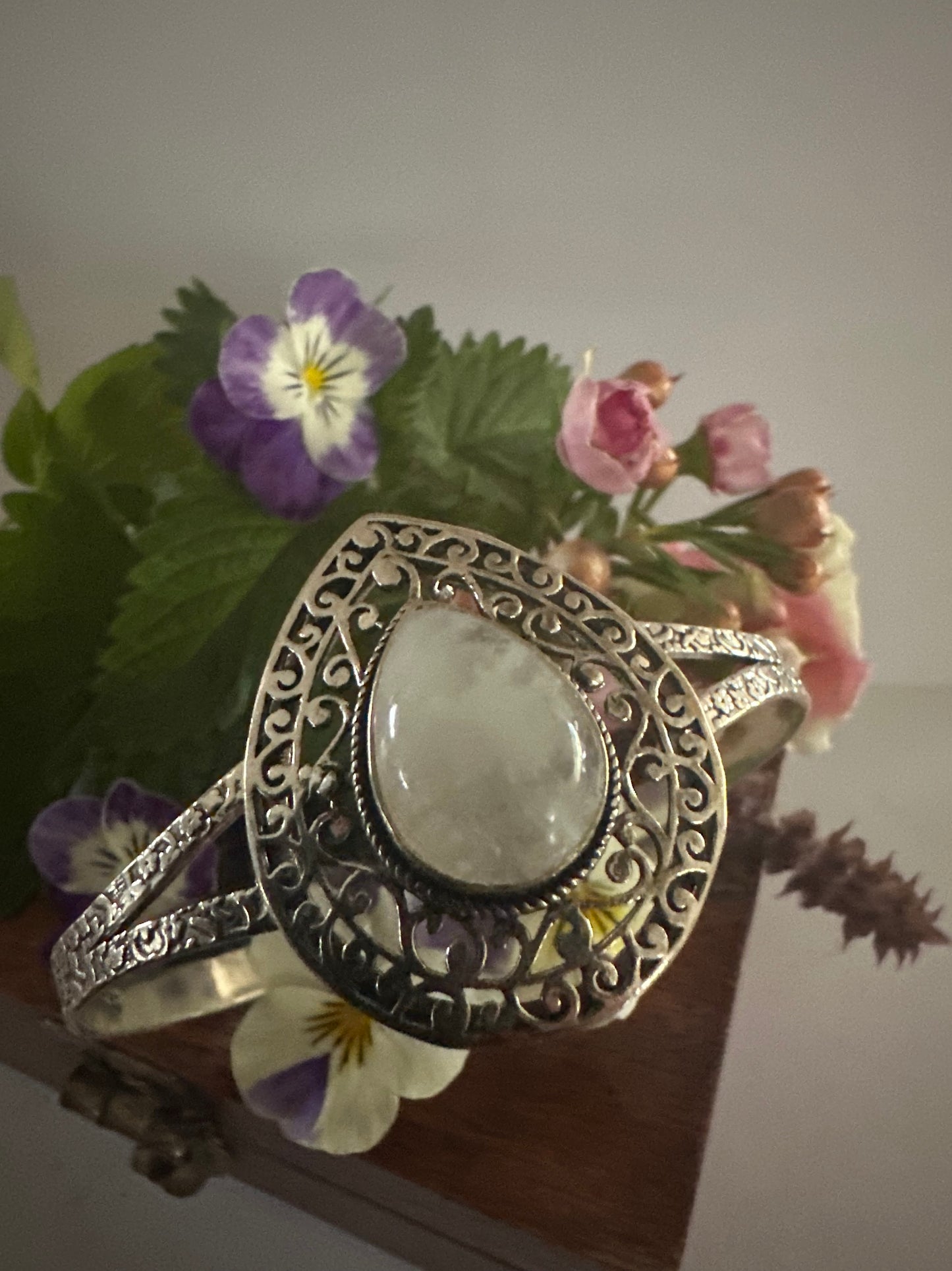 Lady Lunar Moonstone Cuff