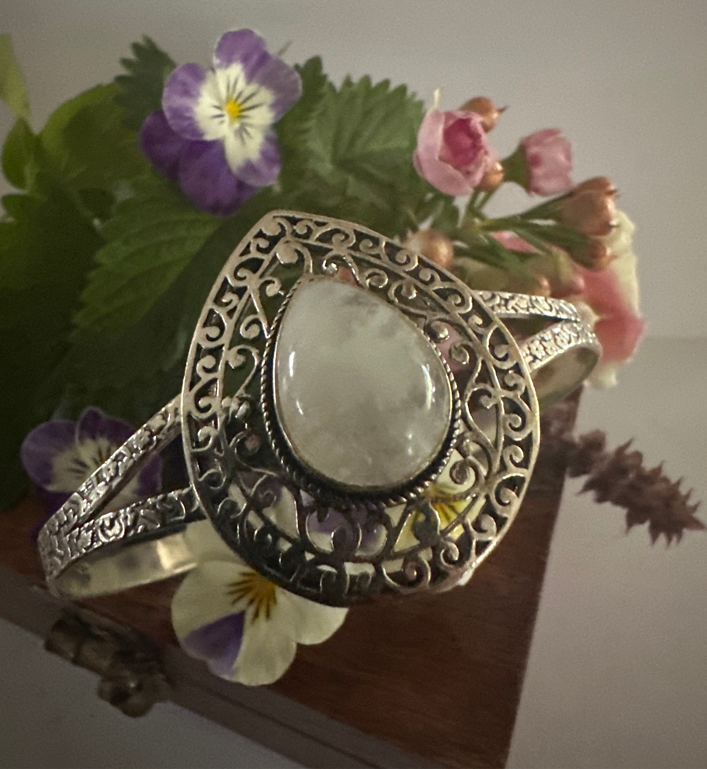 Lady Lunar Moonstone Cuff