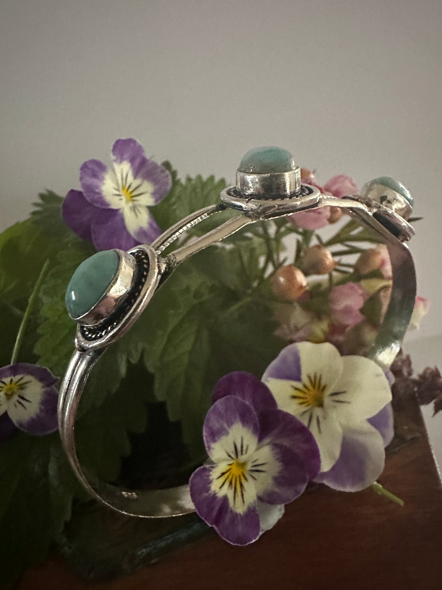 Larimar Mermaid Cuff of Compassion