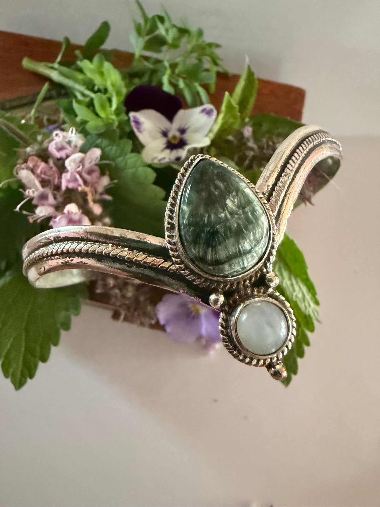 The Silver Feather Goddess Cuff