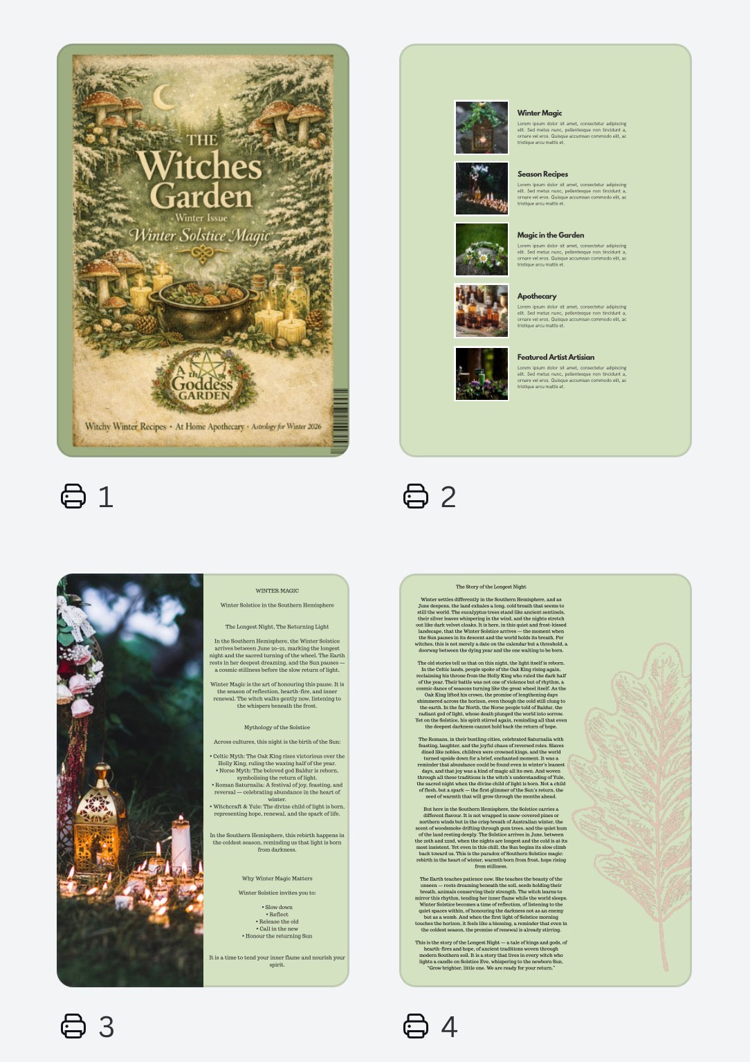 The Witches Garden Mag - Pre Sale Printed and Digital