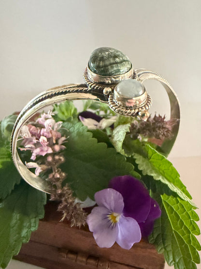 The Silver Feather Goddess Cuff
