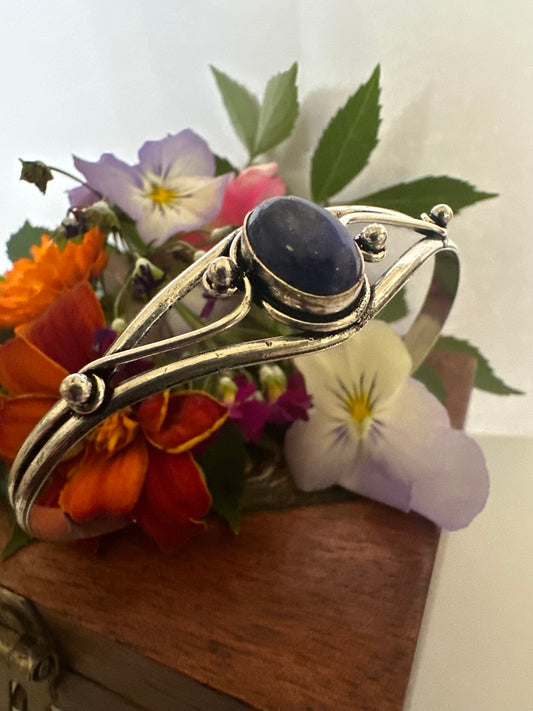 Seshats Cipher Lapis Lazuli Cuff