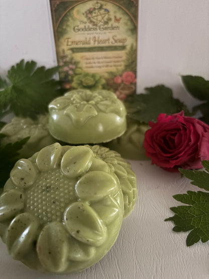 Emerald Heart Ray Soap