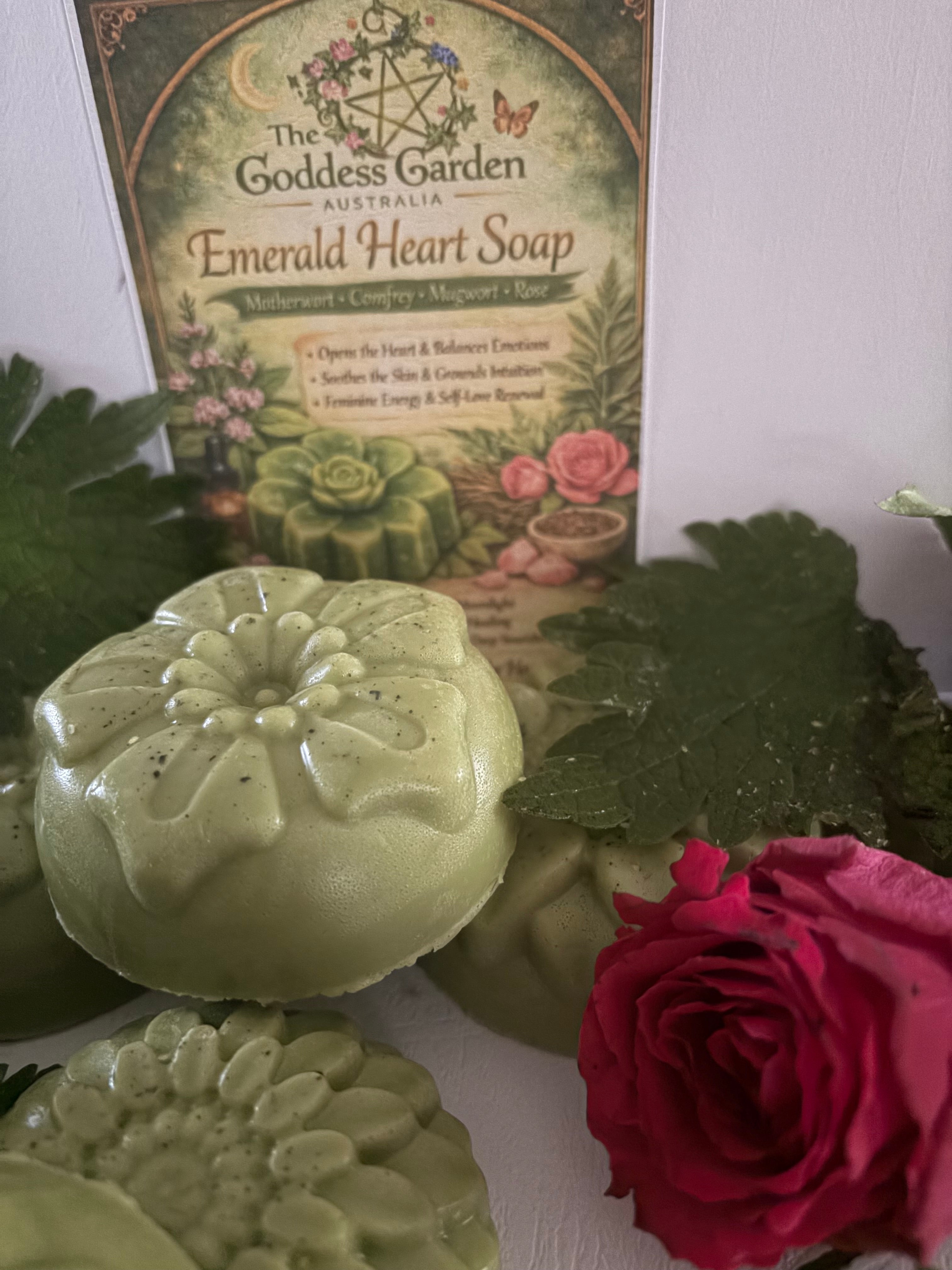 Emerald Heart Ray Soap