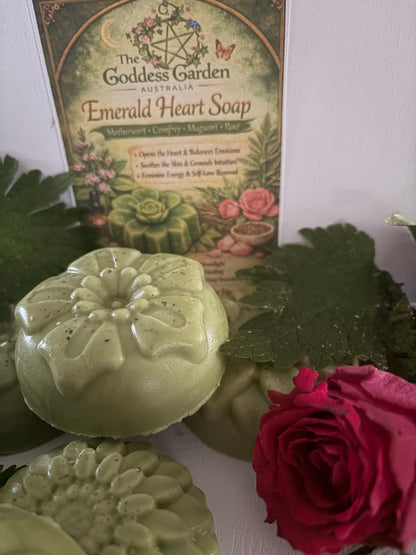 Emerald Heart Ray Soap