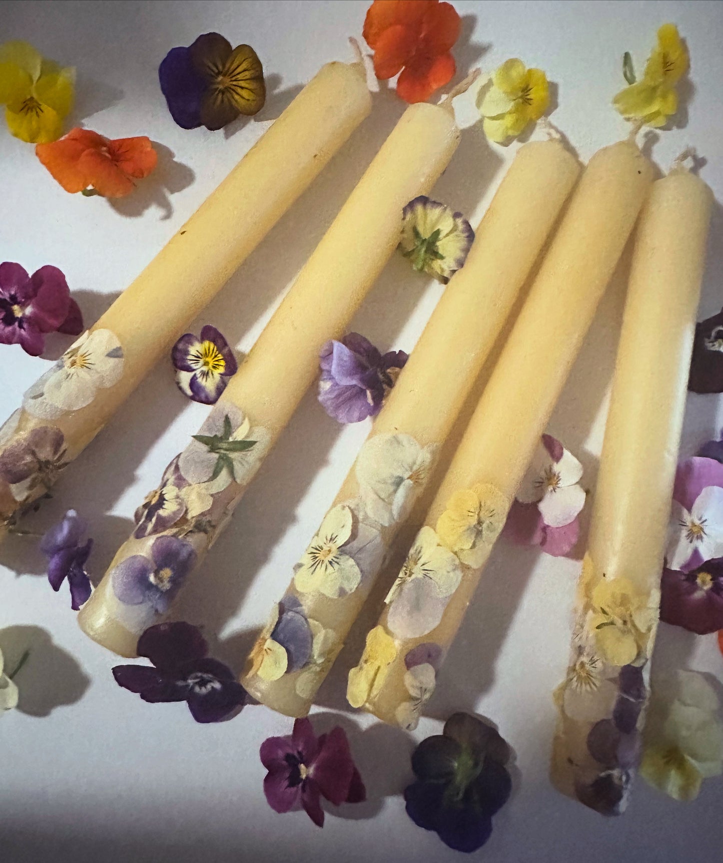 Rhiannon Beeswax and Violet Candles