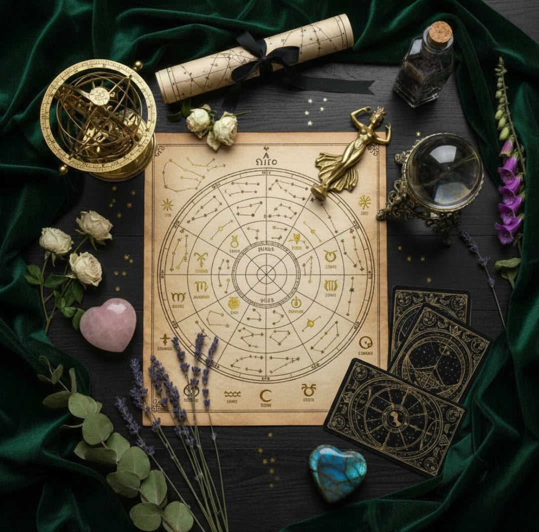 12 Month Goddess Asteroid Chart and Transit Reading