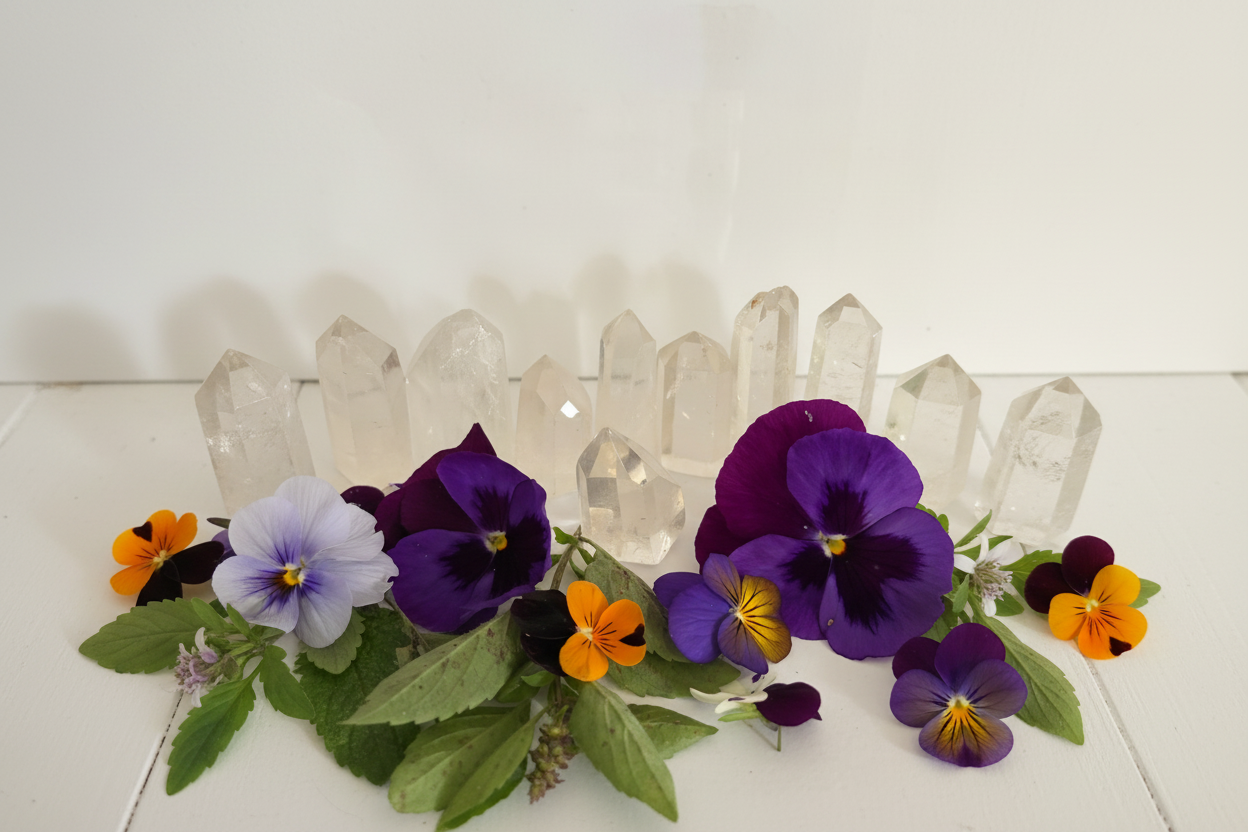 Clear Quartz Points Landscape