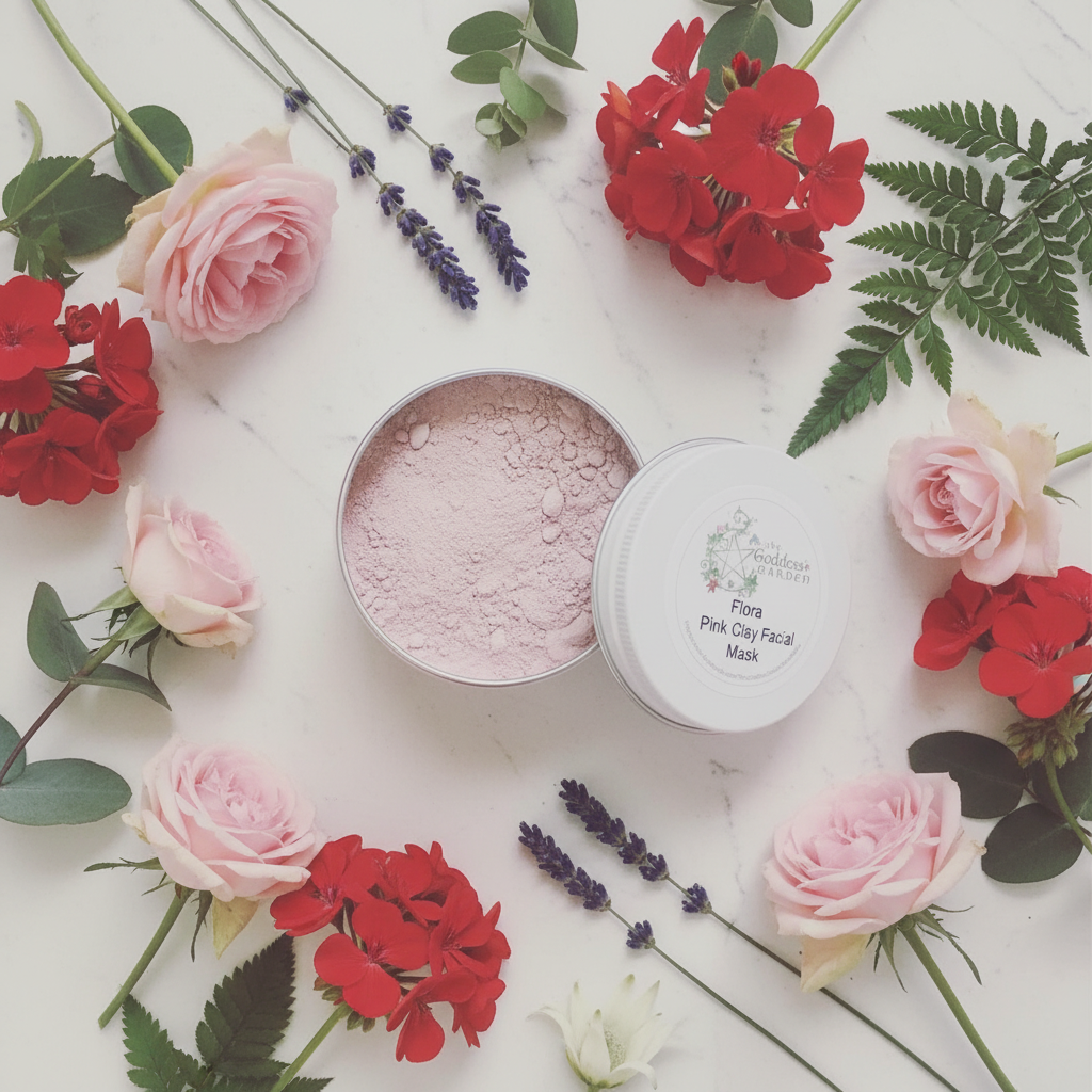 Flora Pink Clay Facial Mask