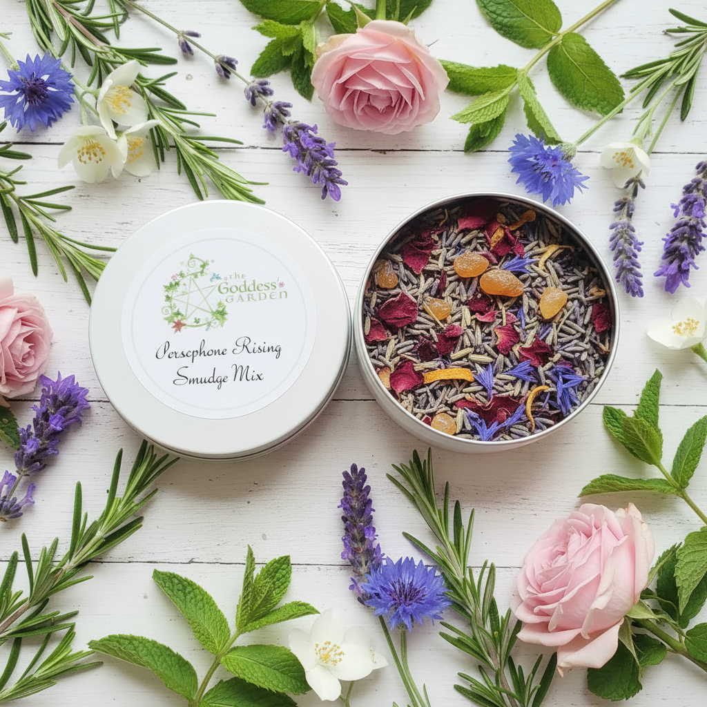 Persephone Rising Raw Smudge Tin