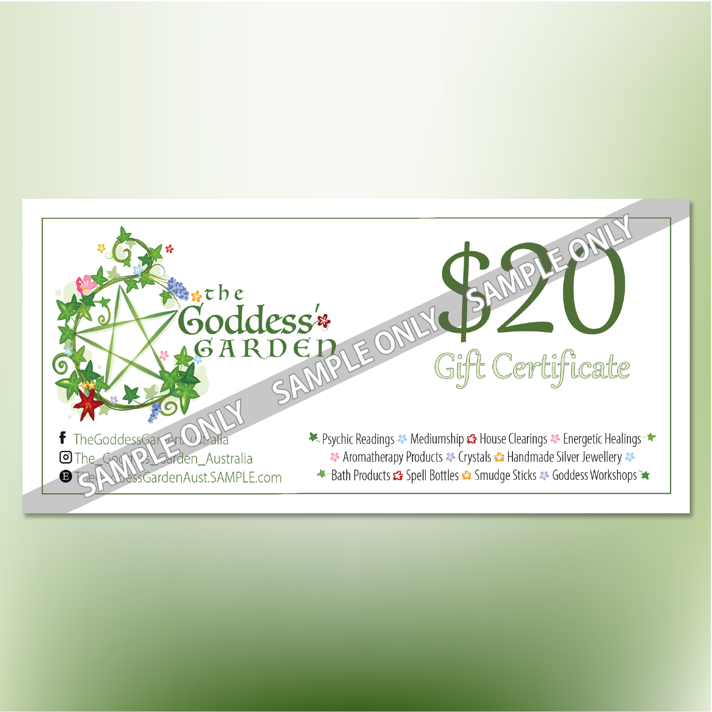 Gift Vouchers (multiple values available)