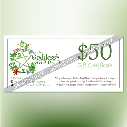 Gift Vouchers (multiple values available)