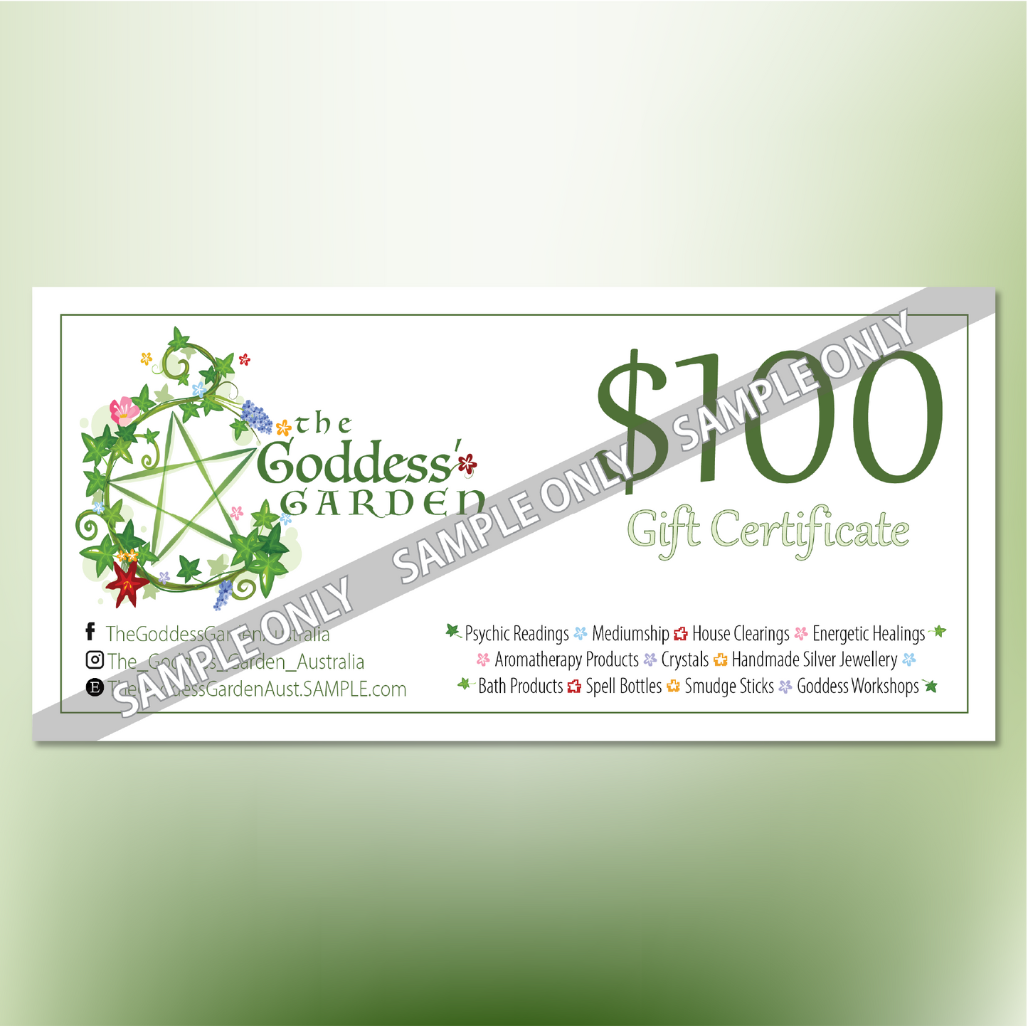 Gift Vouchers (multiple values available)